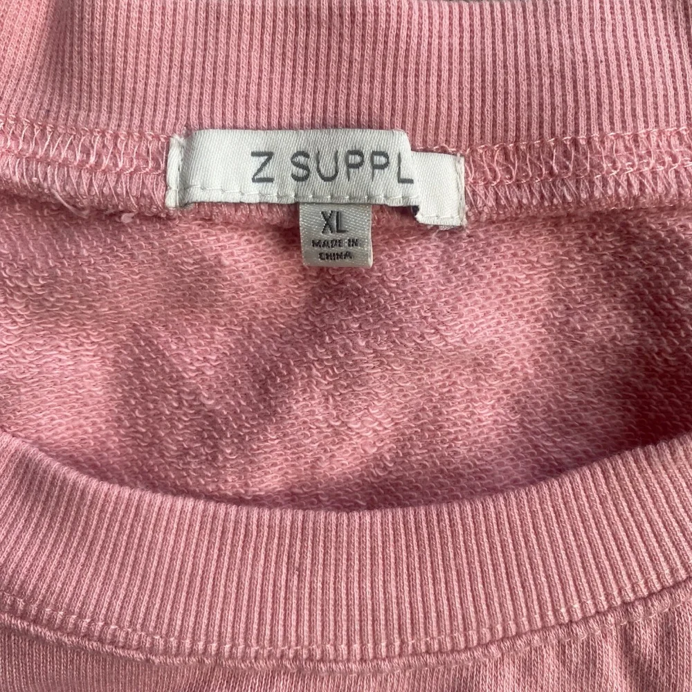 Z Supply Pink Sweatshirt Tee XL - Picture 3 of 9